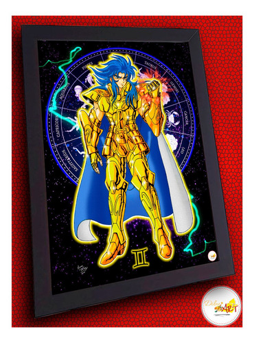 Imagen 5 de 10 de Cuadros Decorativos A4 (30x20cm) Saint Seiya - Dibujart