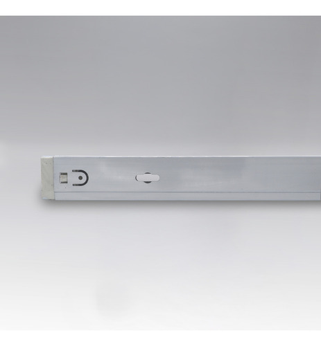 Paquete de 10 piezas Gabinete Canaleta Doble T8 120cm Wga-001 Estructura Blanco