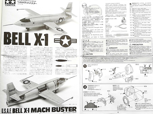 Avión Bell X-1 1/72 Tamiya Chuck Yeager