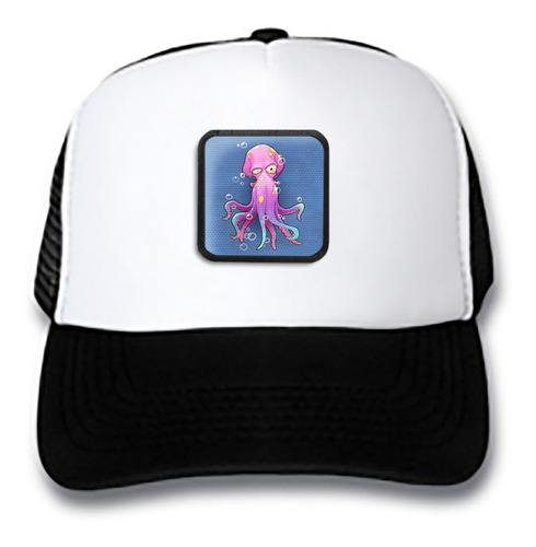 Gorra Gorro Trucker Animales Animal Pulpo Violeta An10