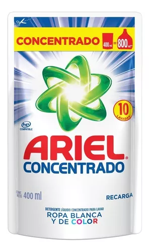 Detergente Ariel Líquido Concentrado 400 Ml