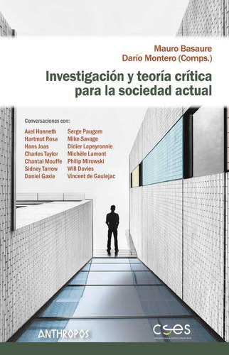 Investigaciãâ³n Y Teorãâa Crãâtica Para La Sociedad Actual, De Basaure. Editorial Anthropos Editorial, Tapa Blanda En Español