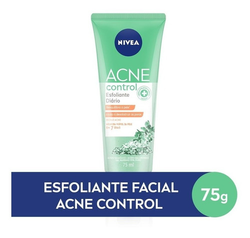 Nivea Esfoliante Facial Acne Control 75ml Tipo de pele Oleosa