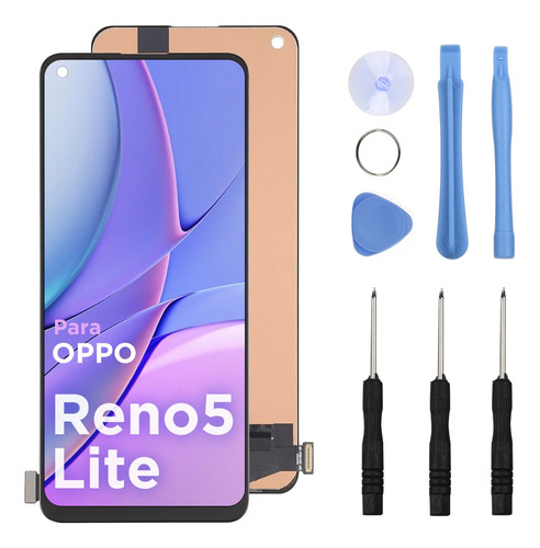 Pantalla Táctil Lcd Para Oppo Reno 5 Lite Cph2205 Negro