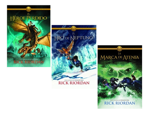 Heroes Del Olimpo 1 2 Y 3 Percy Jackson - Riordan - 3 Libros