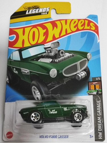 Hotwheels Volvo P1800 Gasser Legends Tour Color Verde #1