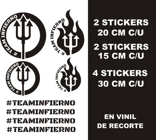 Vinil Decorativo Team Infierno