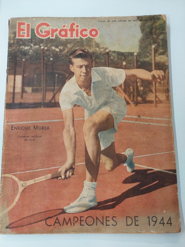 Rev El Grafico N° 1329 29/12/1944 Poster Boca Campeón 1944!