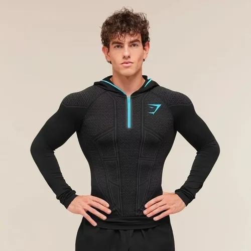 Camiseta Esportiva Masculina Gymshark Onyx V1 Com Zíper | MercadoLivre