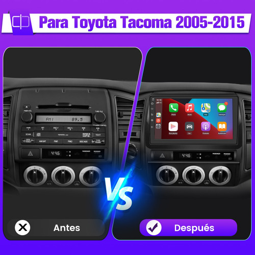 Awesafe Auto Estéreo Pantalla Android Para Toyota Tacoma Carplay Gps color Negro Awesafe MX-XT892CTacoma515