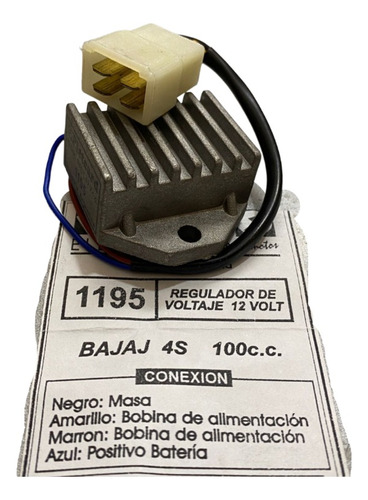 Regulador De Voltaje Bajaj 4s 100 Cc  / Pietcard 1195