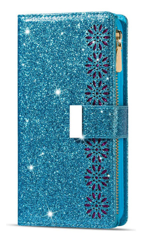 Funda Tipo Cartera Con Purpurina For Xiaomi Poco M5s, Bolsi