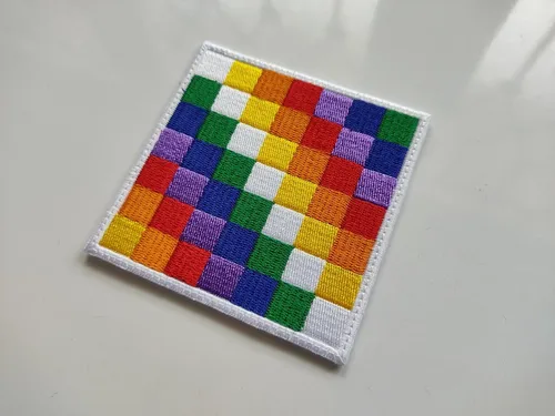 Parche Bor, Bandera Wiphala Pueblos Andinos Bolivia Flag