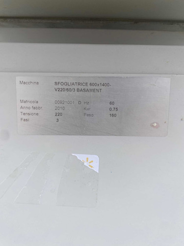 Laminadora Europan Banda Grande Para Panaderia (Usado)