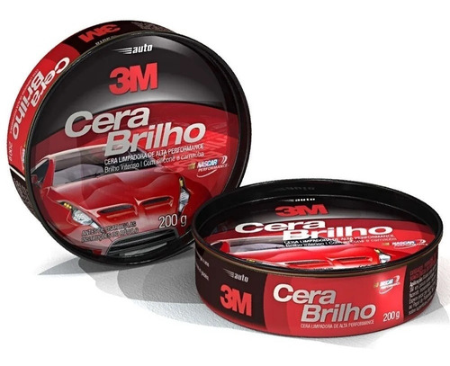 Auto Cera Brilho 200g Com Silicone E Carnaúba 3m Fera 7898