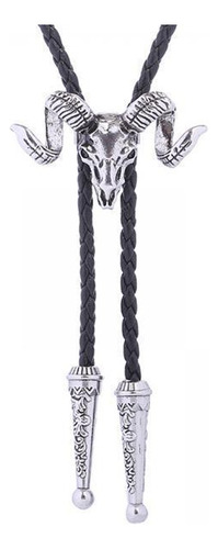 3 Cabeza De Cabra Western Bolo Corbata Corbata Vaquero Plata