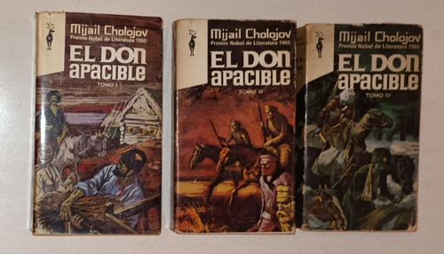 El Don Apacible Tomo 1, 3, Y 4 - Mijail Cholojov (Usado)