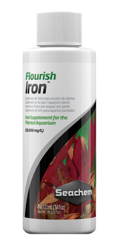 Seachem Flourish Iron 100ml Ferro Fe P/aquário Plantado Full