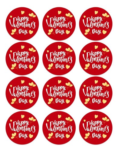 Juesmos Happy Valentine's Day Stickers Labels Valentine's...