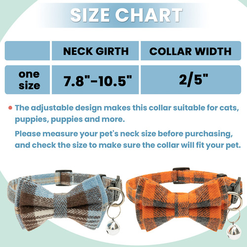 Jvvgpet Collares Para Gatos Separables - Corbata De Lazo Lin