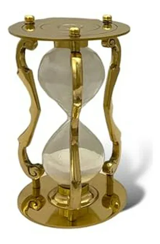 Reloj De Arena Antiguo De 5 Minutos Para Escritorio Náutico