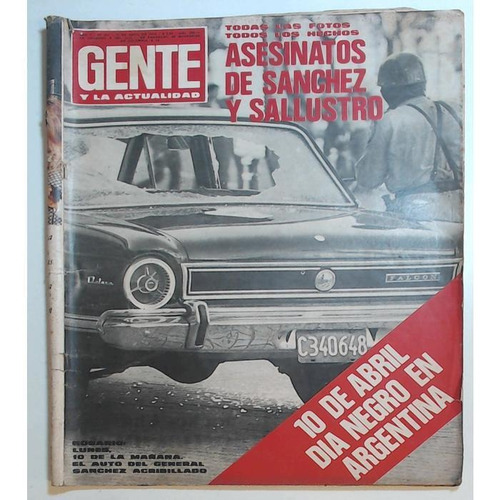 Revista Gente Y La Actualidad Año 7 N 351 13 De Abril 1972