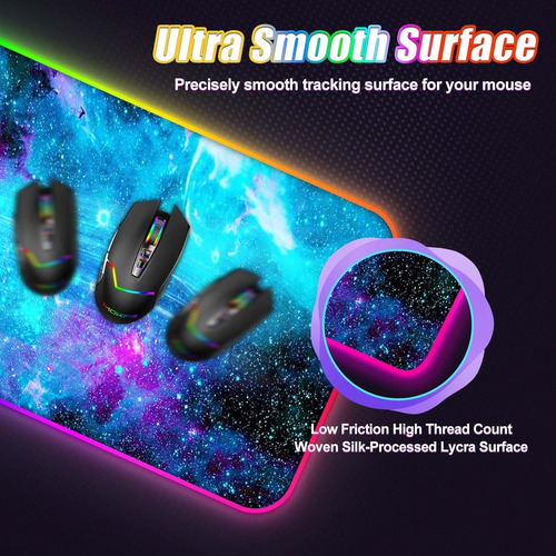 Mouse Pad Para Jogos Tolulu Wireless Charging Rgb, 15w Led M