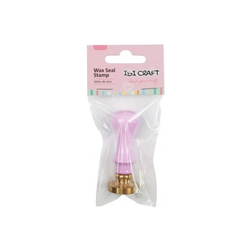Kit Sello Para Lacre Lacrar Mango Pastel + Bronce Ibi Craft Tinta Rosa