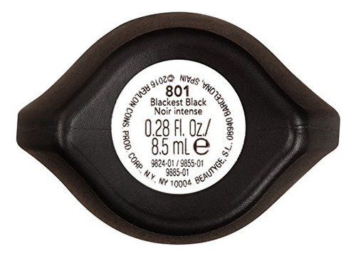 Máscara Revlon Mega Multiplier, Black Black, 0.28 Fluid