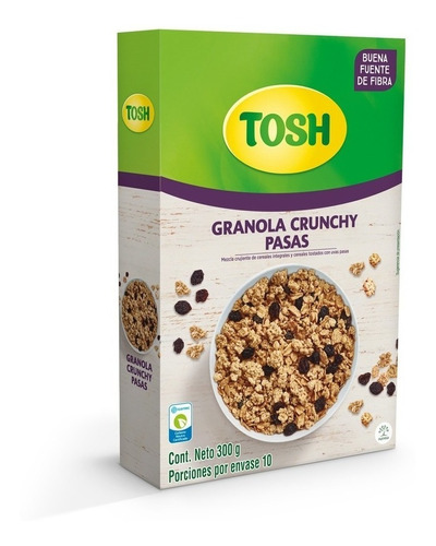 Cereal Tosh Granola Pasas 300 Gr