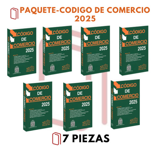 Código De Comercio 2025 (7 Piezas)