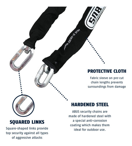 Abus 10ks Cadena De Máxima Seguridad Para Bicicleta, Con Fun