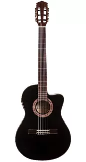 Guitarra Electroacustica Nylon Arce Aria A-48c Bk Eq Fishman