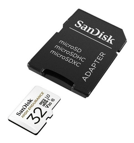 Tarjeta de memoria Sandisk Cadapt Micro SD de alta resistencia de 32 GB