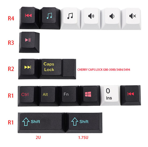121 Chaves Diy Pbt Key Caps Keycaps Para Gk61 64 84 Japonês