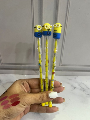 Portaminas De Minion X 3 Unids