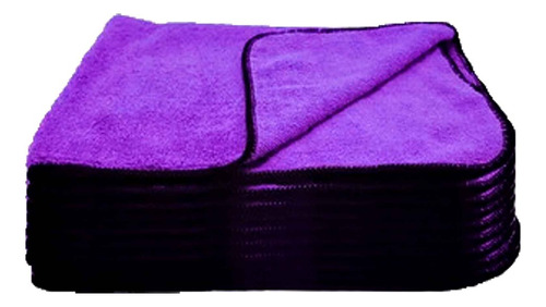 8 Flanelas De Microfibra 40x60 Low Purple Autoamerica