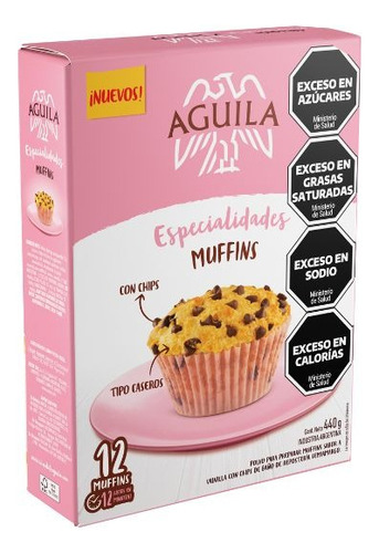 Águila Premezcla Muffins 440gr. vainilla y chips