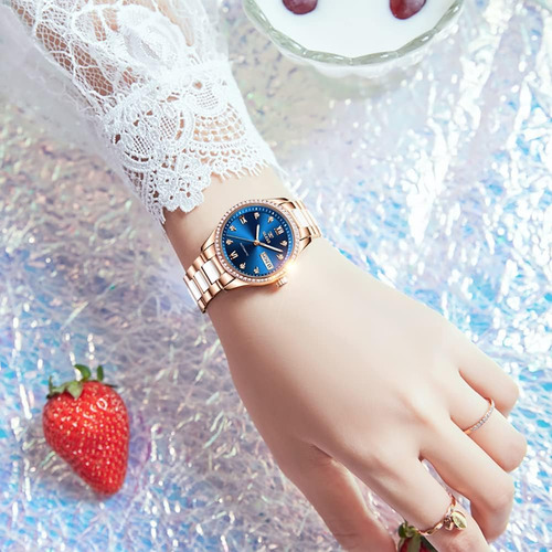 Olevs Reloj Para Mujer Reloj De Pulsera Automático Con Diama