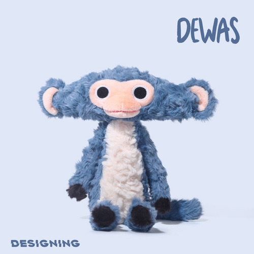 Que Monkey - El Peluche The Monkey: Tu Juguetón Amigo Azul