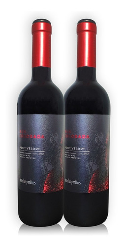 Ala Colorada Vino Petit Verdot Kit X2u 750ml Las Perdices