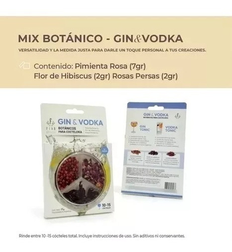 Mix Botanicos Fika Para Gin Vermut Y Vodka - Ayres Cuyanos
