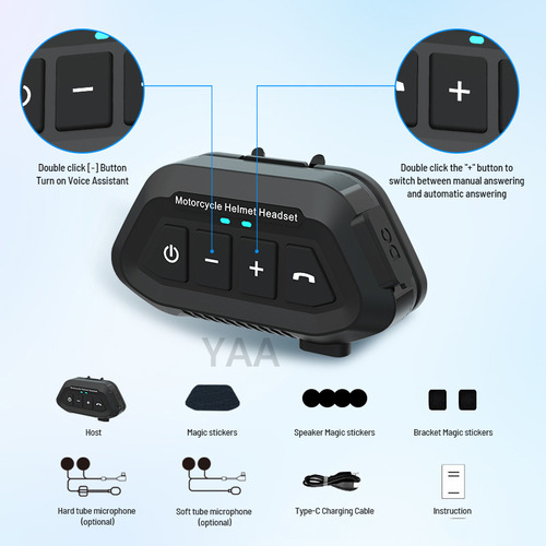 Auriculares Bluetooth Intercomunicador Moto Bluetooth 5.3 Ti