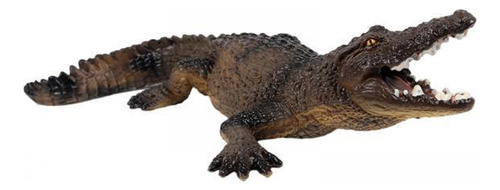 3 Simulación De Figuras De Animales De Cocodrilo, Marrón