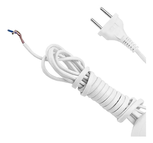 Imagem 3 de 4 de Cabo Para Abajur Com Interruptor Piso Branco 3 Metros Lucchi