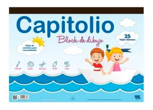 Block De Dibujo Blanco Nro 5 Capitolio Pack X 5 Manualidades