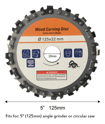 Amoladora De Disco Para Tallar Madera, 16 Pulgadas, 125