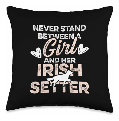 Irish Setters Decor Dog Lover Gear - Cojín, 16 X 16, M...