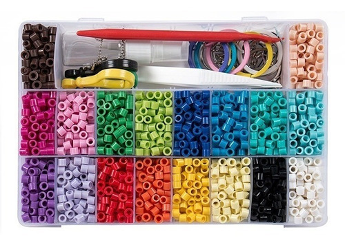 Kit Hama Beads No Requiere Planchado, 18 Colores, 3600 Unida