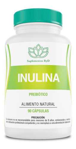 Prebiótico de inulina Ryd, sabor de 90 cápsulas, não aplicável